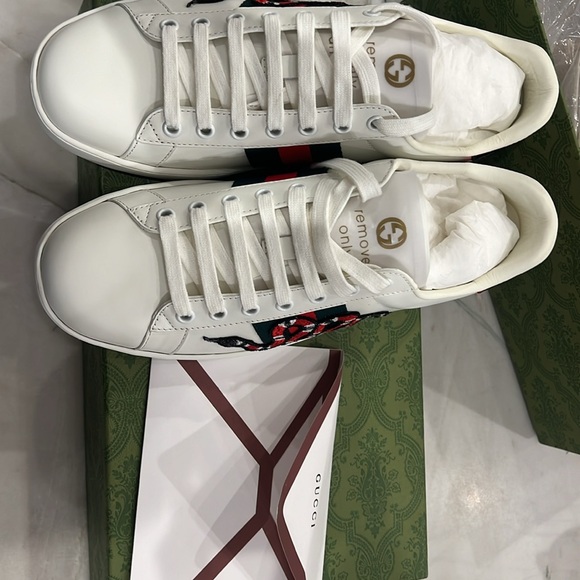 Gucci Leather Ace Sneaker Men’s Size 9 Brand New Never worn - Picture 9 of 10
